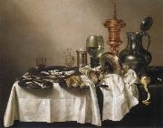 Style life with gilded cup Willem Claesz Heda